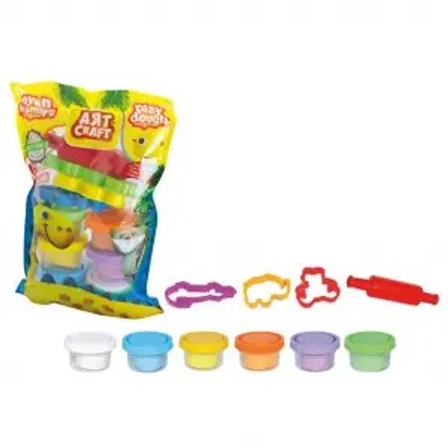 Art Craft - 6'lı Polybag Oyun Hamuru
