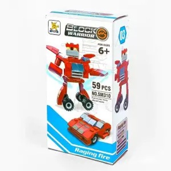 Bricks - Block Warrior Racing Fire - SM310B-03