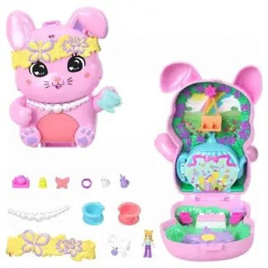 Polly Pocket ve Maceraları Kompakt Oyun Seti JFG56 - Tavşan